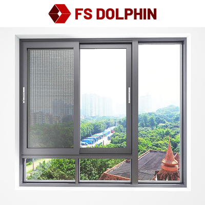 Folding Screen Aluminium Frame Sliding Window Powder Coated Double Glazed Windows