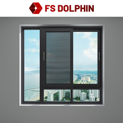 Folding Screen Aluminium Frame Sliding Window Powder Coated Double Glazed Windows