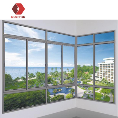 DOLPHIN Customized Aluminum Sliding Window Impact Resistant Hurricane Windows