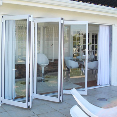Sound And Heat Insulation Aluminum Folding Door 6063-T5 15 19mm