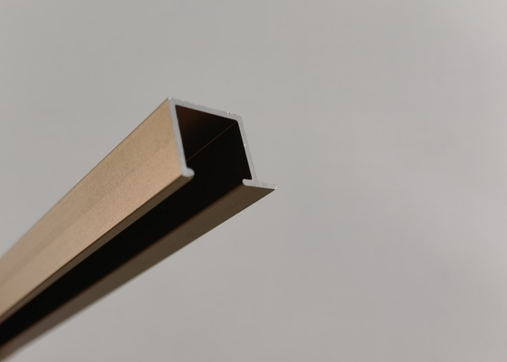 High Hardness Aluminium Profile Cover For Glass Doors Rectangle Shape