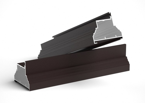 Electrophoresis 6061 Extruded Aluminum Handrail Profiles Wood Grain Anodizing