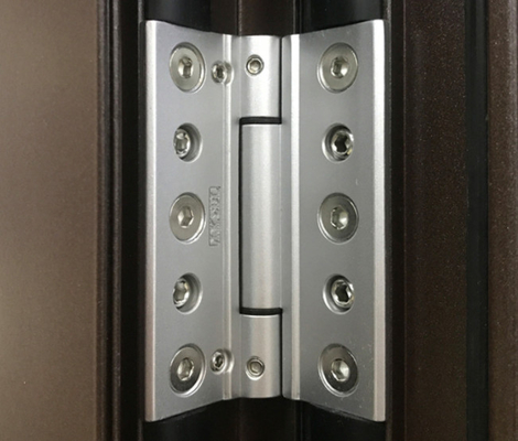 Vertical Anodized Aluminium Folding Door Double Glazed French Doors