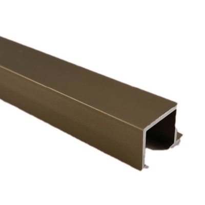 High Hardness Aluminium Profile Cover For Glass Doors Rectangle Shape