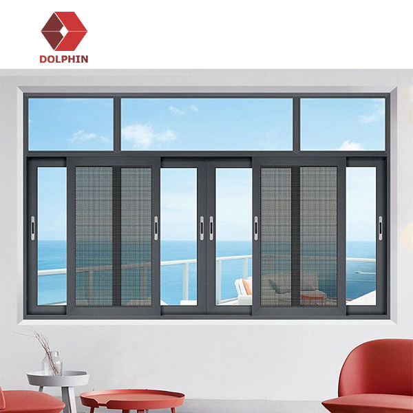 DOLPHIN Customized Aluminum Sliding Window Impact Resistant Hurricane Windows