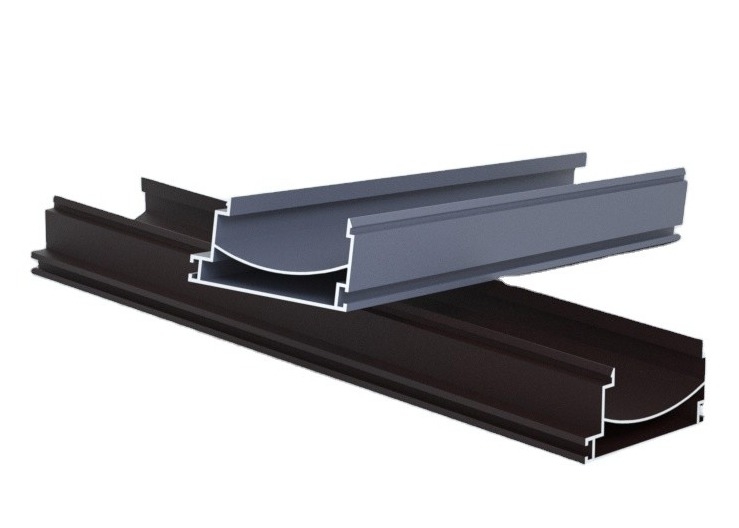 1.4MM Thermal Powder Coated Aluminium Frame Middle Fixed Profile